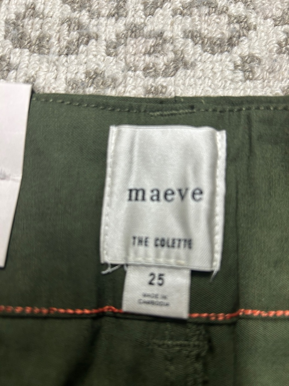 Maeve Colette Olive/Holly color sz 25R NWT - Picture 2 of 4